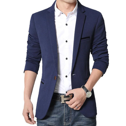 Men's tailored blazer - versatile office wear and evening events jacket, quality fabric, sharp fit