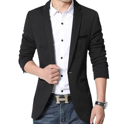 Men's tailored blazer - versatile office wear and evening events jacket, quality fabric, sharp fit