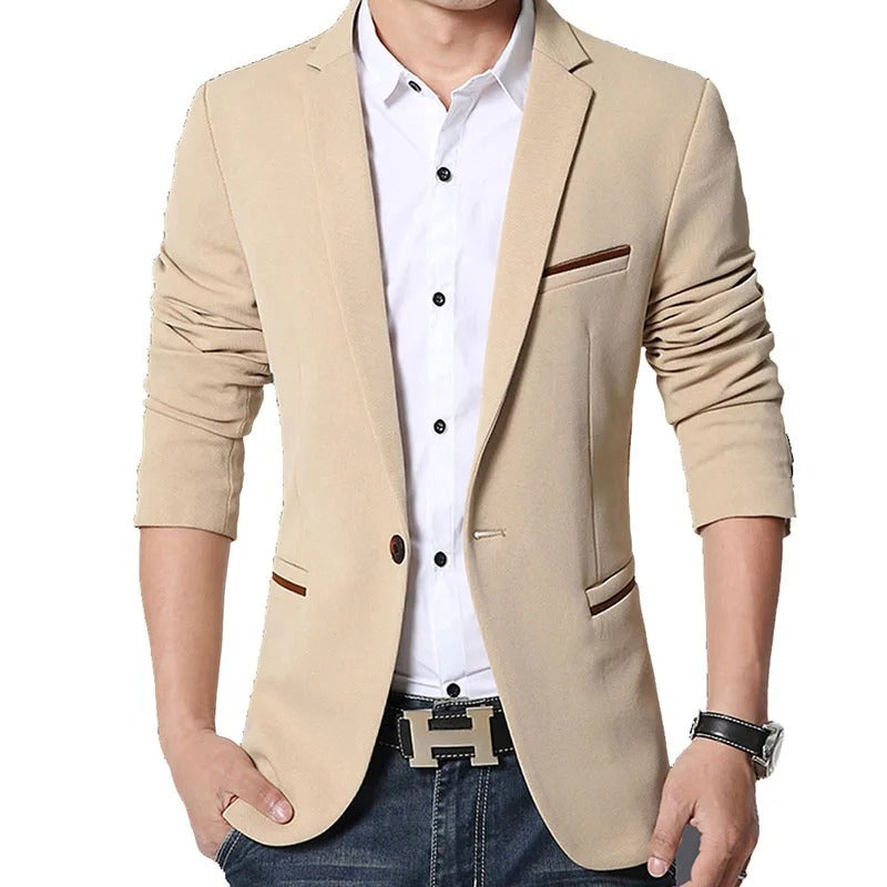 Men's tailored blazer - versatile office wear and evening events jacket, quality fabric, sharp fit