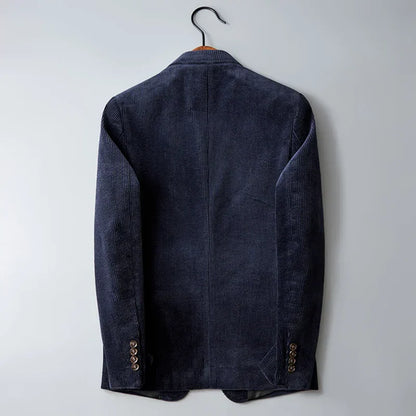 Men's cord blazer - tailored jacket for versatile wear in casual or office settings